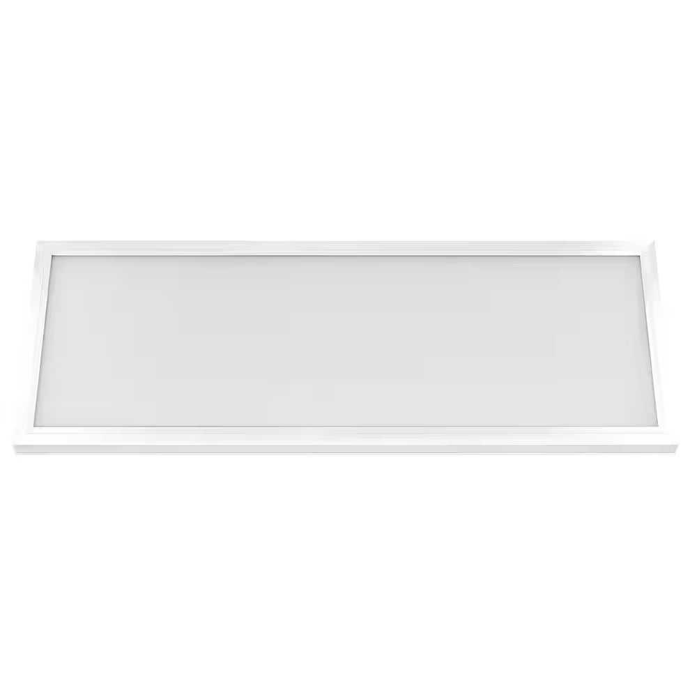 1-Pack 1 Ft. X 4 Ft. Smart Color Selectable RGBW Integrated LED White Flat Panel Ceiling Flush Mount Powered by Hubspace