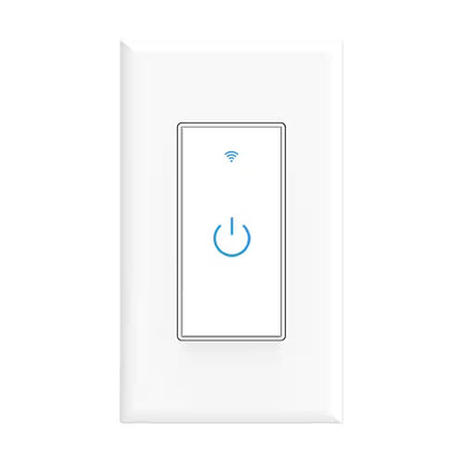 15 Amp Smart Wifi Touch Light Switch with Alexa and Google Home Compatibility, App Control, Neutral Wire, White
